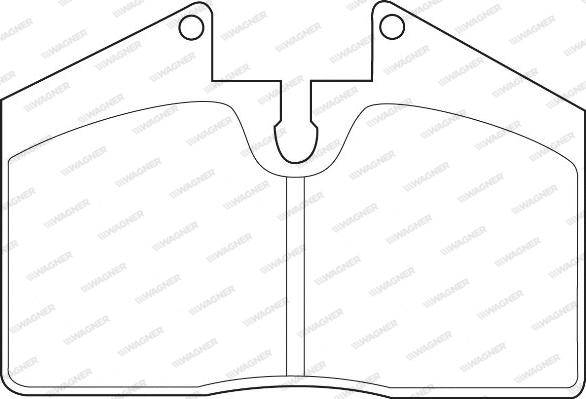 Wagner WBP20877A - Комплект спирачно феродо, дискови спирачки vvparts.bg