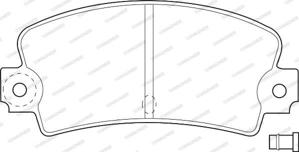 Wagner WBP20336A - Комплект спирачно феродо, дискови спирачки vvparts.bg