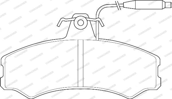 Wagner WBP20741A - Комплект спирачно феродо, дискови спирачки vvparts.bg