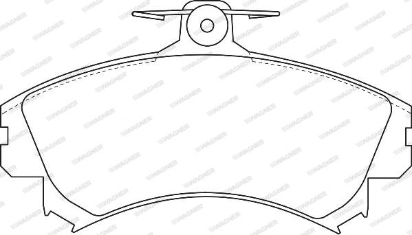 Wagner WBP21920A - Комплект спирачно феродо, дискови спирачки vvparts.bg