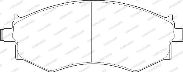 Wagner WBP21526A - Комплект спирачно феродо, дискови спирачки vvparts.bg