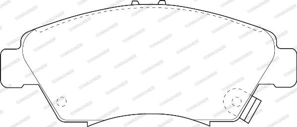 Wagner WBP21694A - Комплект спирачно феродо, дискови спирачки vvparts.bg