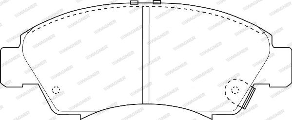 Wagner WBP21697A - Комплект спирачно феродо, дискови спирачки vvparts.bg