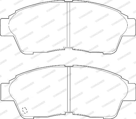 Wagner WBP21601A - Комплект спирачно феродо, дискови спирачки vvparts.bg