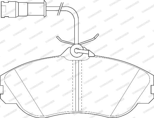 Wagner WBP21137A - Комплект спирачно феродо, дискови спирачки vvparts.bg