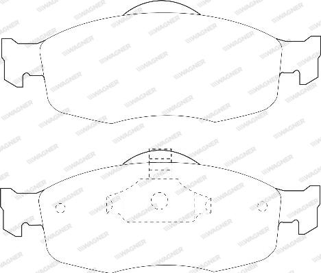 Wagner WBP21394A - Комплект спирачно феродо, дискови спирачки vvparts.bg