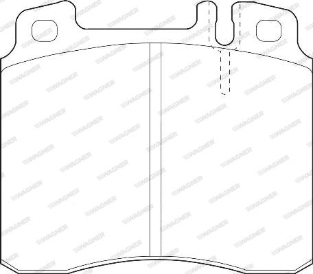 Wagner WBP21303A - Комплект спирачно феродо, дискови спирачки vvparts.bg