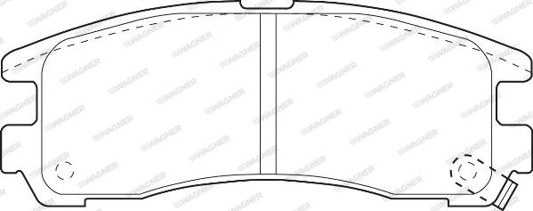 Wagner WBP21706A - Комплект спирачно феродо, дискови спирачки vvparts.bg