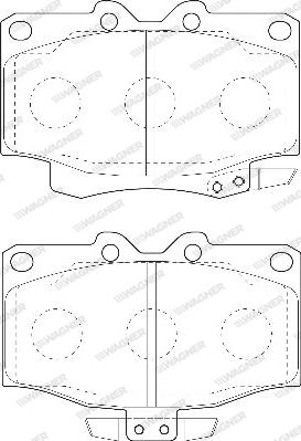 Wagner WBP21777A - Комплект спирачно феродо, дискови спирачки vvparts.bg