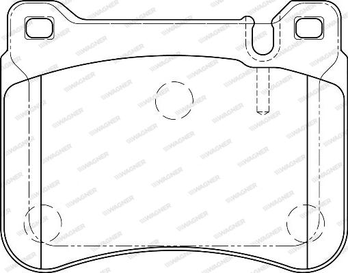 Wagner WBP23945A - Комплект спирачно феродо, дискови спирачки vvparts.bg