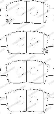 Wagner WBP23904A - Комплект спирачно феродо, дискови спирачки vvparts.bg