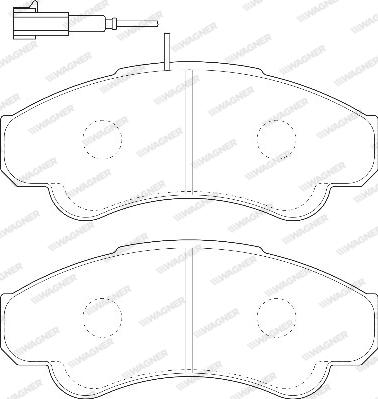 Wagner WBP23919A - Комплект спирачно феродо, дискови спирачки vvparts.bg