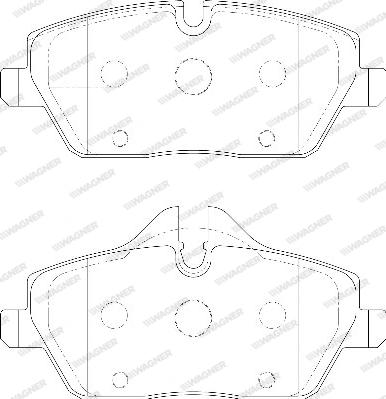 Wagner WBP23915A - Комплект спирачно феродо, дискови спирачки vvparts.bg