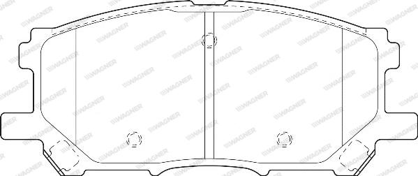 Wagner WBP23989A - Комплект спирачно феродо, дискови спирачки vvparts.bg