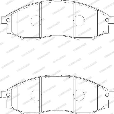 Wagner WBP23970A - Комплект спирачно феродо, дискови спирачки vvparts.bg