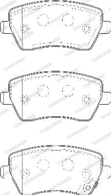 Wagner WBP23973B - Комплект спирачно феродо, дискови спирачки vvparts.bg