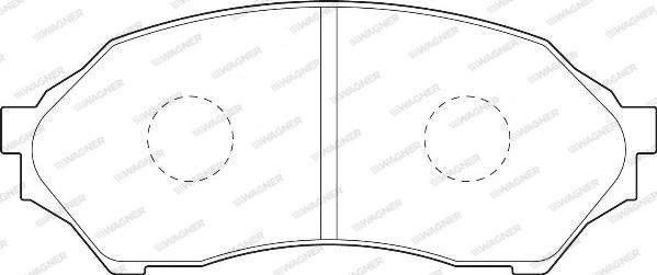 Wagner WBP23490A - Комплект спирачно феродо, дискови спирачки vvparts.bg