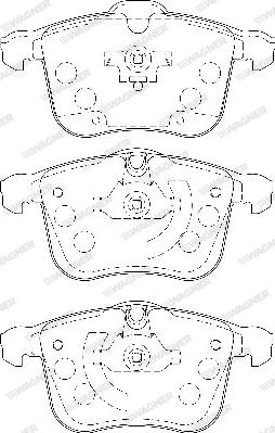 Wagner WBP23404A - Комплект спирачно феродо, дискови спирачки vvparts.bg