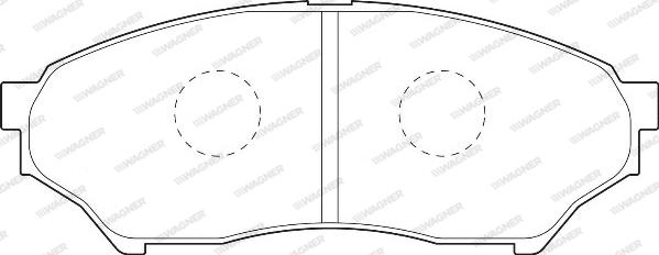 Wagner WBP23487A - Комплект спирачно феродо, дискови спирачки vvparts.bg