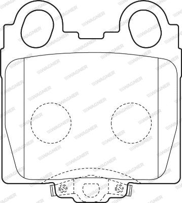 Wagner WBP23429A - Комплект спирачно феродо, дискови спирачки vvparts.bg