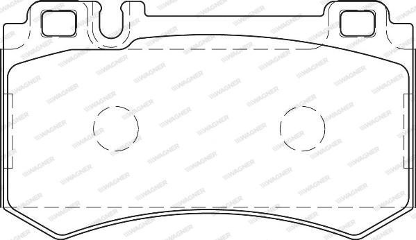 Wagner WBP23478A - Комплект спирачно феродо, дискови спирачки vvparts.bg