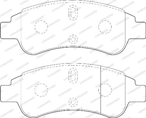 Wagner WBP23599A - Комплект спирачно феродо, дискови спирачки vvparts.bg