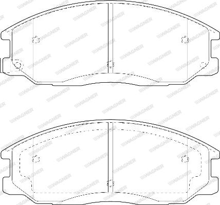 Wagner WBP23569A - Комплект спирачно феродо, дискови спирачки vvparts.bg