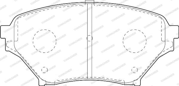 Wagner WBP23696A - Комплект спирачно феродо, дискови спирачки vvparts.bg