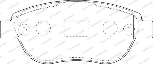 Wagner WBP23600A - Комплект спирачно феродо, дискови спирачки vvparts.bg