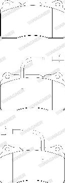 Wagner WBP23092B - Комплект спирачно феродо, дискови спирачки vvparts.bg