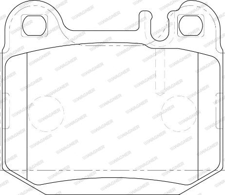 Wagner WBP23157A - Комплект спирачно феродо, дискови спирачки vvparts.bg