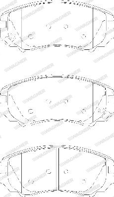 Wagner WBP23891A - Комплект спирачно феродо, дискови спирачки vvparts.bg