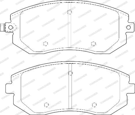 Wagner WBP23865A - Комплект спирачно феродо, дискови спирачки vvparts.bg