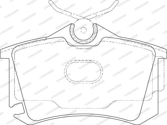 Wagner WBP23823A - Комплект спирачно феродо, дискови спирачки vvparts.bg