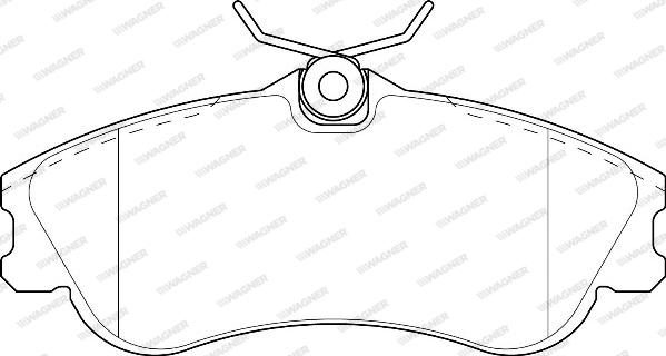 Wagner WBP23346A - Комплект спирачно феродо, дискови спирачки vvparts.bg