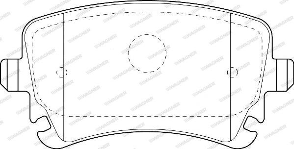 Wagner WBP23326B - Комплект спирачно феродо, дискови спирачки vvparts.bg