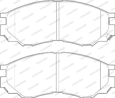 Wagner WBP23290A - Комплект спирачно феродо, дискови спирачки vvparts.bg