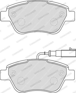 Wagner WBP23705C - Комплект спирачно феродо, дискови спирачки vvparts.bg