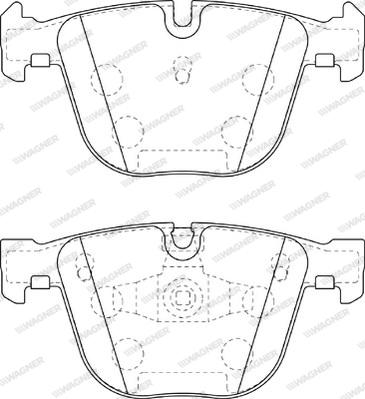 Wagner WBP23731A - Комплект спирачно феродо, дискови спирачки vvparts.bg