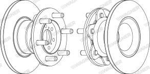 Wagner WGR6104-1 - Спирачен диск vvparts.bg