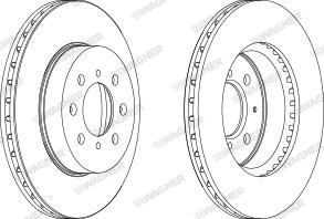 Wagner WGR0492-1 - Спирачен диск vvparts.bg