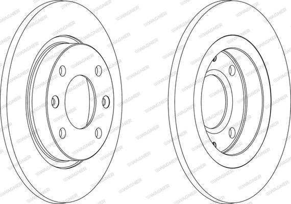 Wagner WGR0059-1 - Спирачен диск vvparts.bg