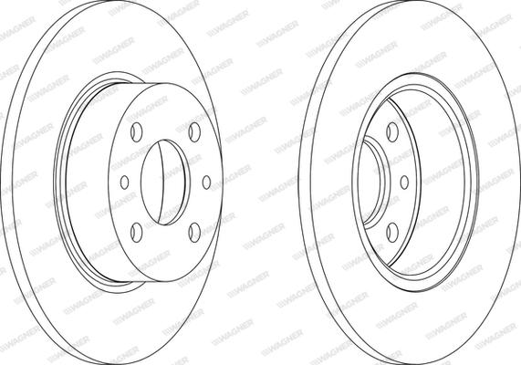 Wagner WGR0066-1 - Спирачен диск vvparts.bg