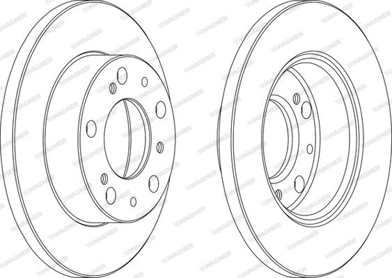 Wagner WGR0063-1 - Спирачен диск vvparts.bg