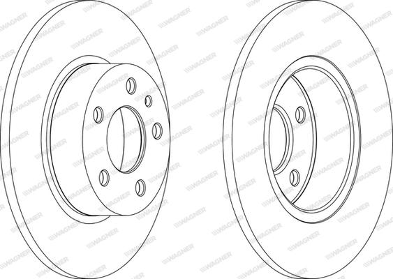 Wagner WGR0067-1 - Спирачен диск vvparts.bg