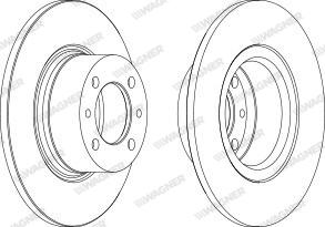 Wagner WGR0035-1 - Спирачен диск vvparts.bg