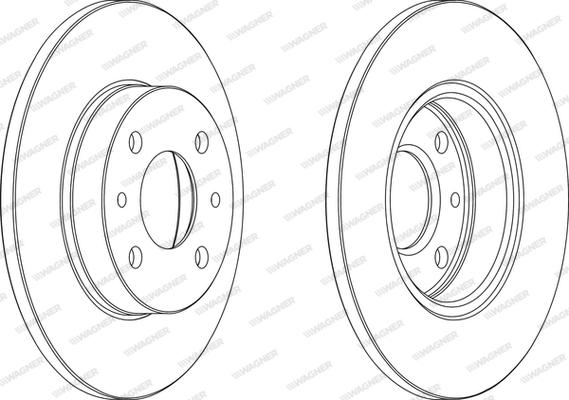 Wagner WGR0140-1 - Спирачен диск vvparts.bg