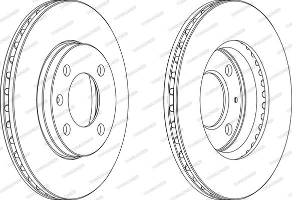 Wagner WGR0175-1 - Спирачен диск vvparts.bg