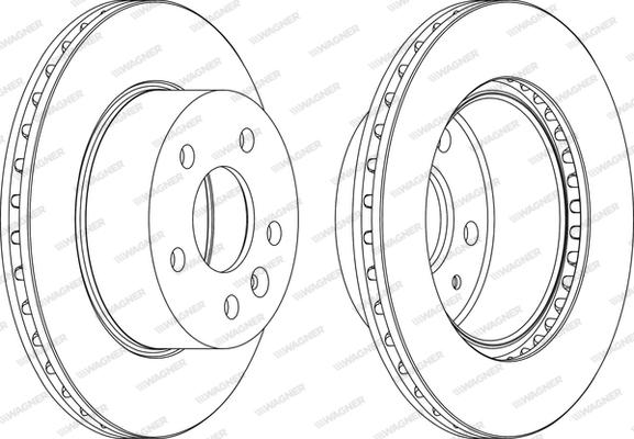 Wagner WGR0860-1 - Спирачен диск vvparts.bg