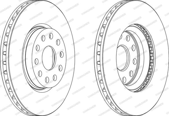 Wagner WGR0802-1 - Спирачен диск vvparts.bg